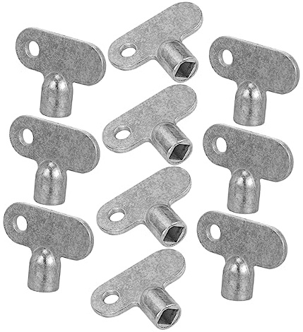 DOITOOL 10pcs Radiator Bleed Key Plumbing Tool for Efficient Air Venting Heating Systems Essential for Radiator Maintenance and Repair