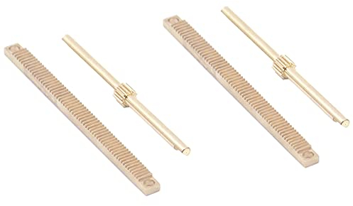 Janasiba 2X Astronomisches Teleskop Okularauszug Rack Shaft Satz 0.5M Vollmessing Fokussiergetriebe und Achse DIY