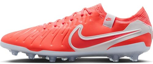 Nike Scarpa da Calcio per Erba Artificiale Tiempo Legend 10 Elite, Uomo, Hot Lava/White, 43 EU