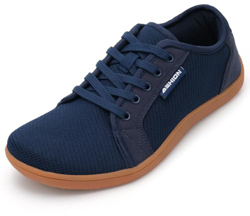 ASHION Unisex breda barfotaskor kvinnor män barfotaskor minimalistiska utomhus spår löpning promenadskor
