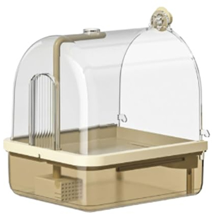Xinhuju Vasca da bagno per pappagalli – Doccia automatica per uccelli, Vasca interna | Doppia modalità Piscina per uccelli resistente al gioco per la pulizia, Parco giochi per viaggi, mostre