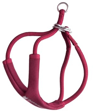 BuddyArmor Imbracatura per gatti a forma di Y, antirottura, regolabile, anti-choke, imbottita, morbida, comoda pettorina per gatti piccoli e grandi (nessun guinzaglio) (rosso bordeaux, S)