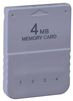 Mcbazel 4 MB minneskort för PS1 och PS One, 60 block kapacitet för PS One, lagringskapacitet för PlayStation 1, säkerhetskopieringskort med hög hastighet kompatibelt med PS2 (unika PS1-spel
