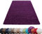 HomebyHome Shaggy Teppich 200x300 Wohnzimmer (200 x 290 cm) - Shaggy Teppich Hochflor Violett Extra Weich und Flauschig - Langflor Teppiche für Schlafzimmer, Küche, Flur - Carpet, Halı, Kilim