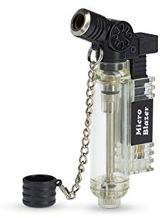 Conrad Electronic Sturmfeuerzeug Pocket Torch Micro Blazer bis 700 Grad 15 min (1 Stück, Transparent, Modern, Gas, Glas, Metal)