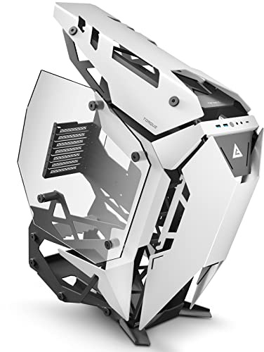 Boîtier Moyen Tour E-ATX Gaming Torque avec Panneau Vitré, Noir/Blanc