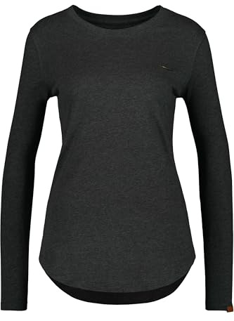 ALIFE and Kickin LeaAK A Longsleeve Damen Langarmshirt Moonless Melange XL