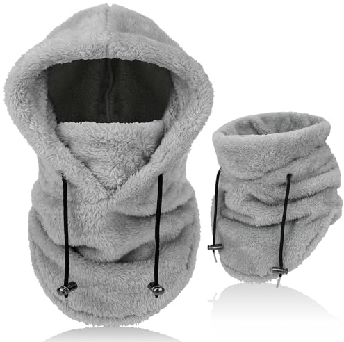 AYPOW Pasamontañas Térmicos de Invierno, Multifuncional Prueba de Viento Cálido Máscara De Esquí, Mascarilla Moto Térmica Forro Polar, Gorro Cálido Invierno para Mujeres Hombres Deportes Aire Libre