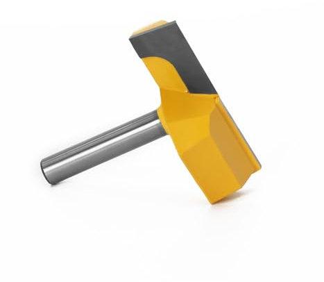 1pc Cleaning Bottom Router Bits With 8mm Shank,2-1/4 Cutting Diameter For Surface Planing Router Bit