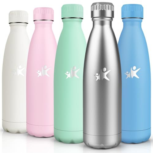 HoneyHolly Trinkflasche Edelstahl - 750ml - Thermosflasche, BPA-Frei, Auslaufsicher Wasserflasche,Trinkflasche Kohlensäure Geeignet, Thermoskanne für Fitness, Gym, Fahrrad