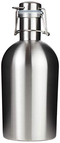 Trenton Gifts Stainless Steel Leak Proof Flip Top Growler | Holds 2 Liters!