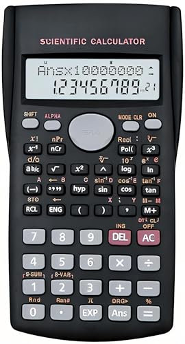 Scientific Calculator, Advanced 240 Functions with 2-Line Display Digital LCD, Suitable scientific Engineering calculator for secondary school, Teachers, Students, And Office works