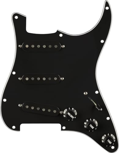 Fender '59 Strat Pre-Wired Pickguard Black – Pickguard Single Coil Pickguard per chitarre