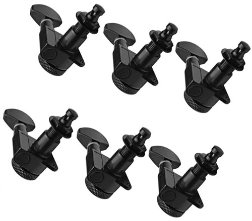 Confezione da 6 perni di accordatura per accordatura della paletta per chitarra elettrica 6R, parti di strumenti plug-in diretti Testa Dell'accordatore Per Chitarra