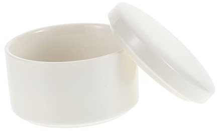 DEARMAMY Boîte à Bijoux Céramique Coffret Pour Boucles Oreilles Et Bagues Étui De Rangement Blanc