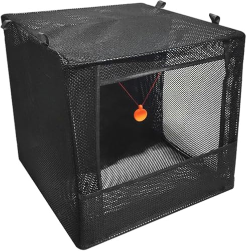 Cible De Lance-Pierre pour EntraîNement De Chasse – BoîTe De Rangement Pliable avec Cadre en Acier Inoxydable, 30 X 30 Cm, Receveur Portable pour EntraîNement IntéRieur Et ExtéRieur