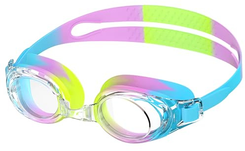 Ambienden Occhialini Piscina Per Adulti - Acque Libere Anti-Appannamento Protezione UV Impermeabili Visione Nitida - Regolabile Occhialini Nuoto Uomo Donna Giovani
