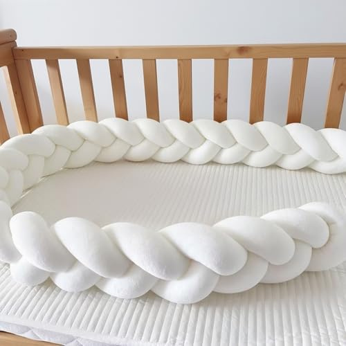 GYCS Braided Knotted Cushion, Knot Cushion, Knot Pillow, 100% Cotton Bed Set All Round Braided Protector for Room Decor, Home, Bedroom,A01,150cm