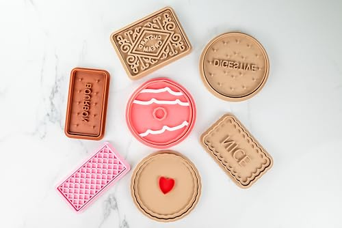 British Biscuit Cutter Set – 3D Printed Cookie Cutters (Multiple Styles & Sizes) (Full Set of 7, 3 // 75mm)