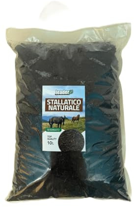 LEADER Stallatico Sfarinato 10 L – Concime Organico Naturale per Orto, Giardino e Prato | Fertilizzante Biologico per Terreno e Piante | Migliora Fertilità e Aerazione