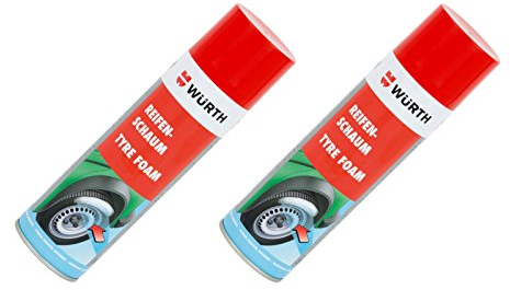 2x Würth Reifenschaum 500ml Gummischaum Reifenpflege Gummipflege