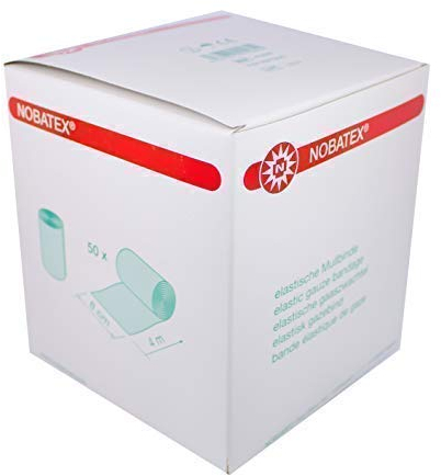 Noba Nobatex Fixierbinden Mullbinden 12 x 50 = 600 Stück (8 cm x 4 m)