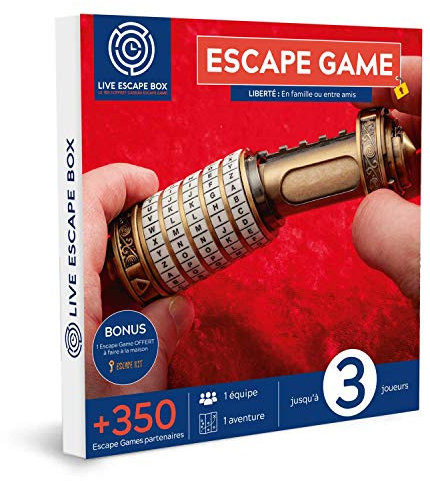 Live Escape Box - Coffret Cadeau Escape Game 2 ou 3 Joueurs
