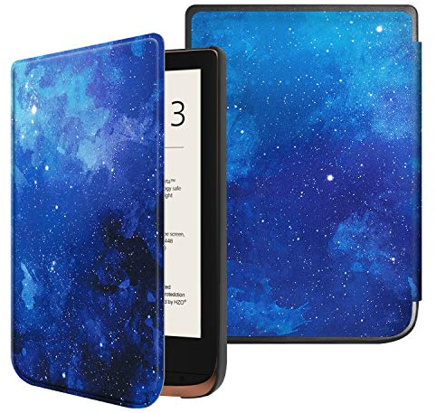 Fintie Hülle für Pocketbook Touch HD 3 / Touch Lux 5/4 / Basic Lux 4/3/2 und Pocketbook Color E-Reader - Ultradünne Hülle mit Auto Sleep/Wake, Magnetverschluss, Sternenhimmel