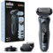 Braun Series 6 Rasierer Herren mit EasyClick Aufsatz, Elektrorasierer & Barttrimmer, Trimmer, Nassrasierer & Trockenrasierer, Geschenk Mann, Made in Germany, 61-N4500cs, Grau