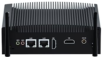 WEIDIAN lüfterloser Industrie PC, lüfterlos Fanless Mini PC i5 8350U, Industrial Computer 2HD Dual Display, WiFi, BT, 2 Gigabit Ethernet, 8USB, 2RS232 COM, VESA, Win11 (32GB RAM/512GB SSD/1TB HDD)