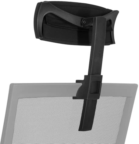 hjh OFFICE Kopfstütze Netzstoff KS Porto Schwarz Zubehör passend für alle Porto Modelle