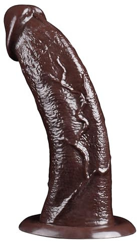 XXL Dicker Big Dildo Breit 6.8cm Realistischer Dildos Schwarz Extrem Großer Analdildo mit Saugnapf Weicher Silikon Anal Dildos für Frauen Männer Black Analplug Buttplug Diloschwanz Analsex Spielzeug
