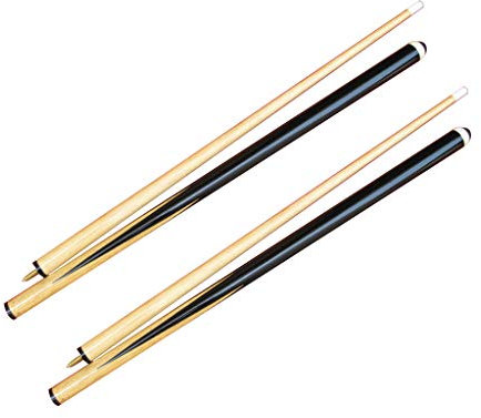 MDHQ Snooker-Queue aus Holz, 145 cm, für Kinder, Erwachsene, Zuhause, 2 Stück