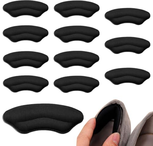 6 Paia Autoadesive Cuscini per Piedi, Solette Scarpe Previene Vescich e Attrito Solette per la Cura Dei Piedi, Cuscino del Tallone Pad, Autoadesivi Tallone Scarpe Disponibile per Uomini Donne