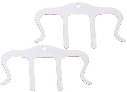 Ttdesefu Lot de 2 pinces en métal noir pour livre de musique, support de partition, piano, livre et clavier, idéal pour les musiciens (argenté)