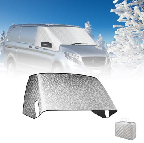 Copertura Parabrezza Anteriore compatibile per Mercedes-Benz VITO III W447 2014-2024, Ispessito Protezione Solare per Parabrezza Antigelo Antighiaccio Impermeabile Parasole Esterno Auto