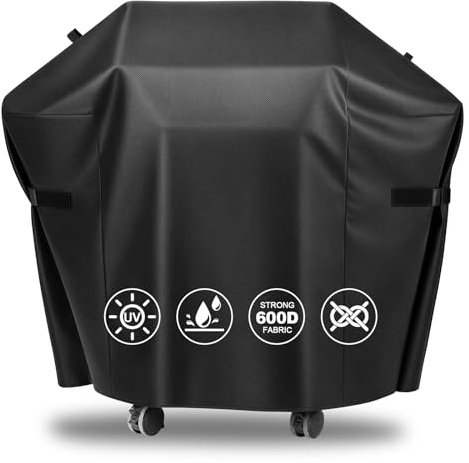 7139 Housse de Barbecue pour Weber Spirit 300 & Spirit 400 séries, Spirit E310, Spirit II E310, E330, E315, E-425, E-435, 130 × 45 × 107 cm Housse BBQ 600D résistante, imperméable et Anti-UV