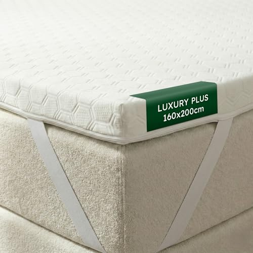 Wendre Bäddmadrass 160x200 – 7 cm Memory Foam, Luxury Plus