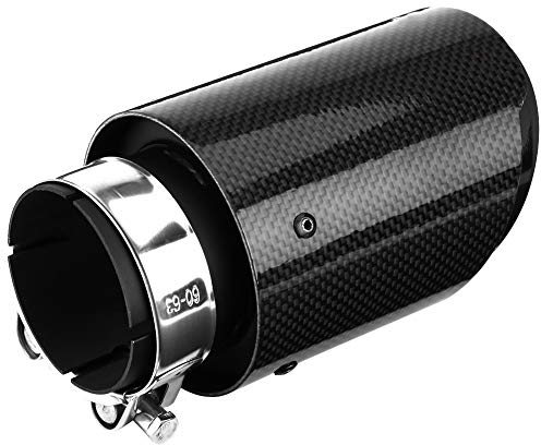 Jadeshay Auto Auspuff Endrohr Auspuffblende Carbon Fiber Stil Auspuffrohr Schalldämpfer Endrohr für 63mm 89mm