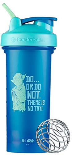 BlenderBottle Star Wars Classic V2 Shaker Bottle Perfect for Protein Shakes and Pre Workout, 28-Ounce, Do… Or Do Not. There is No Try.