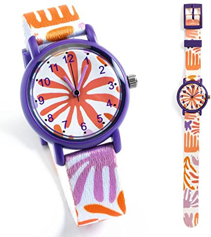 LBR DD00433 Uhr Leaves No aplica lernuhren, bunt