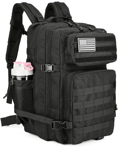 KXBUNQD Sac à dos tactique militaire d'assaut étanche 3 jours avec système MOLLE, 45 L