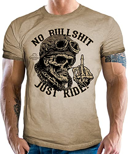 Gasoline Bandit Camiseta de Moto Hombre Biker Racer – Diseño Old School Gentleman – Camiseta Vintage Motociclista, Corte Deportivo, Impresión Resistente, Idea de Regalo Motociclista, 3XL