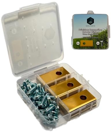 Keka-Parts® Kompatibel mit Worx Landroid, Ecovacs, Kress, Grouw Klingen Messer Ersatzklingen Rasenmäher Roboter 36mm Ersatzmesser Mähroboter 30 Stück mit Beschichtung Einloch