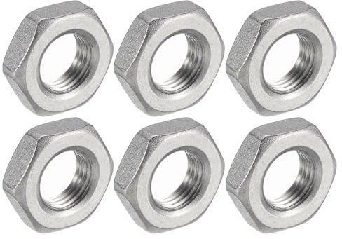 QUARKZMAN 6pz Dado Esagonale per Raccordi a Tubo in Ghisa, Dado Esagonale in Acciaio Inossidabile 304 PT 1/4 Filettatura Femmina Fissaggio Idraulico, Idropulitrice e Pulitore Sottoscocca