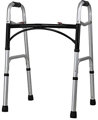 WDWDW Telaio per deambulazione Senza Ruote, deambulatore Senza Sedile, deambulatore per Anziani con Freno a Mano, Altezza Regolabile, Bastone da Passeggio per Riabilitazione con Ospedale