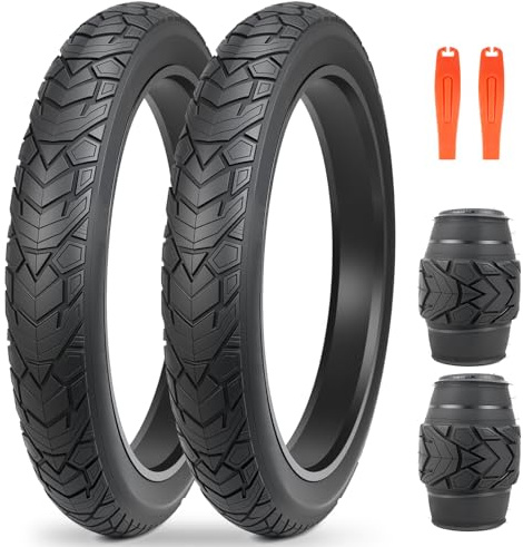 ZUKKA Fat Bike Tire - Neumático de bicicleta de montaña de 66 x 10 cm, ETRTO 98-559, resistente, ranuras profundas, plegable, repuesto todo terreno, color negro