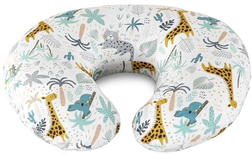 Labtec Cojín de Lactancia Bebe, Almohada de Lactancia, Cojín para Alimentación con Biberón, 100% algodón Funda de Almohada extraíble