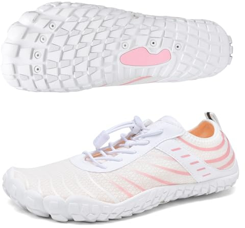 GemChve Zapatos Descalzos Mujer Hombre Zapatos de Agua Ligero Respiratorio Rápido Secado y Minimalismo Barefoot Zapatillas Mujer Hombre Zapatos de Deportes Acuaticos 36-46 EU