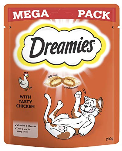 Dreamies Cat Treats, Mega pack with Chicken, 200g